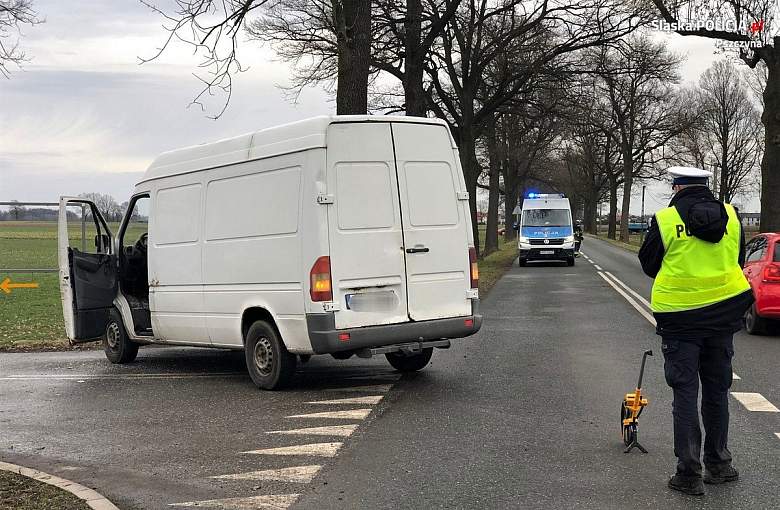 POWAŻNY WYPADEK MOTOCYKLISTY W MIZEROWIE