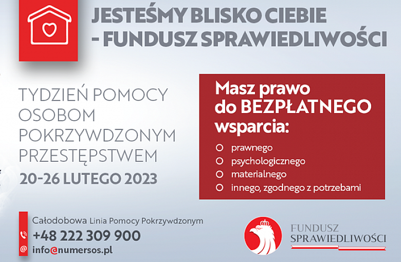 TYDZIEŃ POMOCY OSOBOM POKRZYWDZONYM PRZESTĘPSTWEM